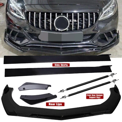 For Mercedes Benz Clas Strut Rod Front Bumper Lip Splitter Spoiler Rear Diffuser Foto 1 de 4
