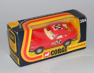 CORGI TOYS #394 DATSUN 240Z EAST AFRICAN RALLY CAR VINTAGE 1973 EXCELLENT BOXED - Picture 1 of 10