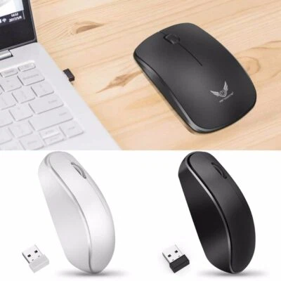 3-Button 1600DPI USB-Wireless Optical Mouse For Business Desktop Computers Use - Image 1 of 4