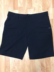 Under Armor Men’s 40 Match Play Black Golf Shorts EUC - Picture 1 of 6