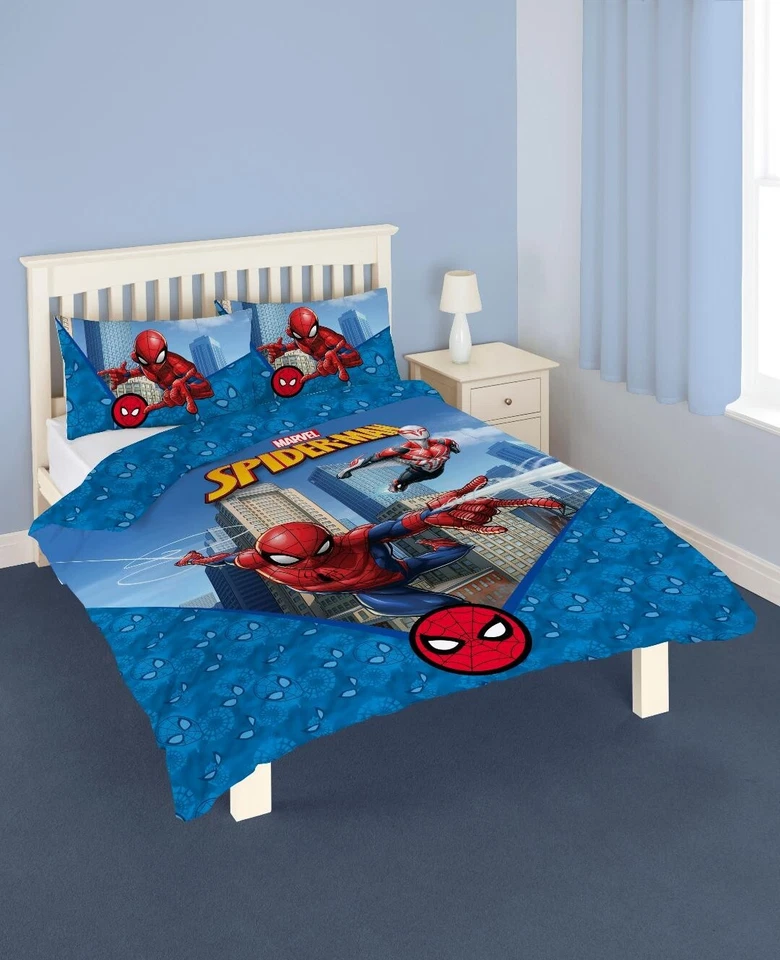 Marvel Spiderman Double Reversible Duvet Cover Bedding Set With Pillowcases - Image 1 of 1