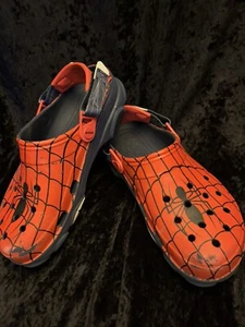 Spiderman Utility Crocs Size M10W12 Humor Novelty Spider-Man Marvel No Charms - Picture 1 of 10
