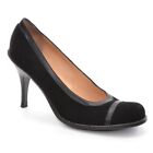 Womens L'autre Chose Cap Toe Pumps 41 / 10.5 Black Suede High Heels Shoes Italy