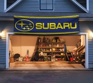 Subaru Banner Flag 2x8ft Car Show Street Racing Man Cave Garage Wall Decor Sign - Bild 1 von 3