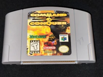 Command & Conquer (Nintendo 64, 1999) Cleaned / Tested / Authentic - N64 - Image 1 of 4