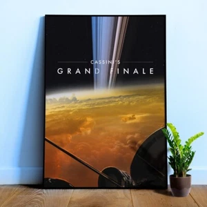 Gran Final de Cassini de la NASA (póster de Saturno) — póster espacial, impresión de arte espacial - Imagen 1 de 11
