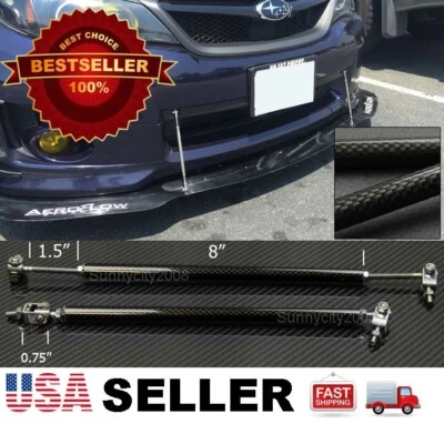 Carbon 8"-11" Support Rod Bar For VW Porsche Mini Bumper Lip Diffuser splitter - Image 1 of 4