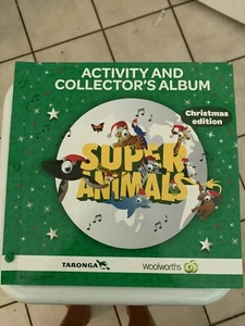 WoolworthCOLLECTOR'S ALBUM SUPER ANIMALS Christmas EDITION & FULL SET - Picture 1 of 1