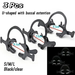 3PCS Dental Intraoral Cheek Lip Retractor Mouth Opener U-Shape with extention - Picture 1 of 22