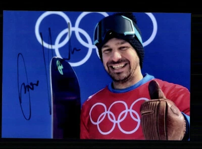 Omar Visintin Foto Snowboard Original Signiert  + A 238601 - Bild 1 von 2