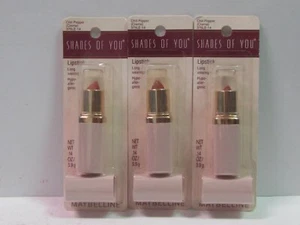 Lote de 3 lápiz labial Maybelline Shades of You color de larga duración chile pimienta - Imagen 1 de 1