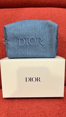 DIOR красоты синий джинсовой ткани косметики мешок сумка ограниченного тиража 2024 Christian Dior - Изображение 1 из 4