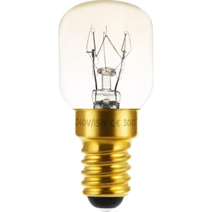 Halogen Kapsel Leuchtmittel E14 Herdlicht bis 300 °C 15W extra-warmweiß Klar - Bild 1 von 2