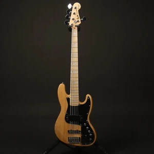 Solid Body Natural Jazz Electric Bass 5 Strings Maple Neck Ash Body USA Shipping - Picture 1 of 10