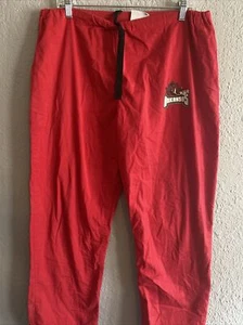 Arkansas Razorbacks Scrub Pants Red Medium 100% Cotton Unisex - Picture 1 of 7