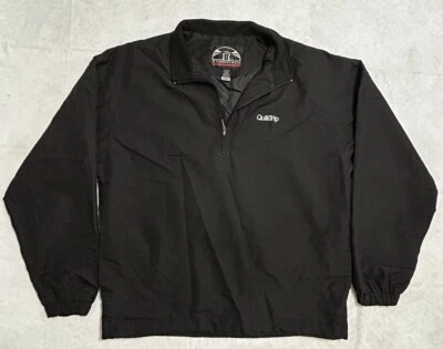 Quiktrip Employee Stormtech Jacket Mens S Black Windbreaker Pullover 1/4 Zip - Image 1 of 4