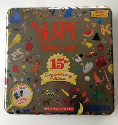Briarpatch I SPY Memory Game 15th Anniversary Edition Collector Tin Complete Set - Image 1 of 4