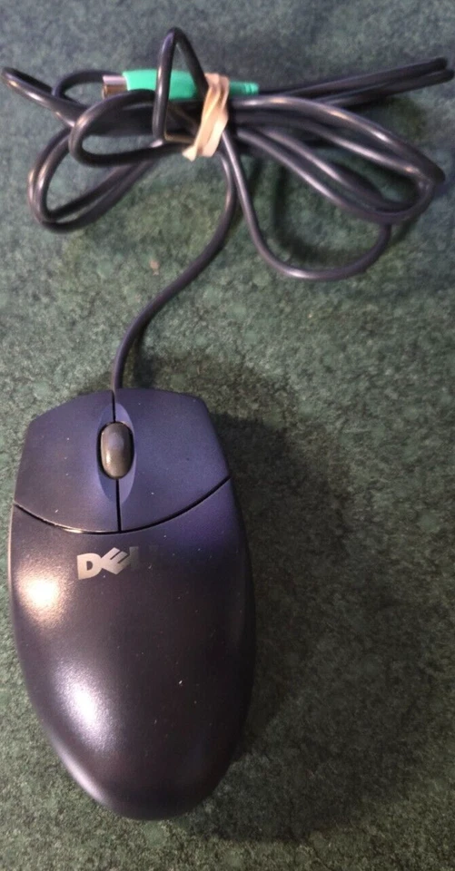 Original Dell Logitech 0W1668 PS 2 Wired Tracking Ball Mouse - Image 1 of 1