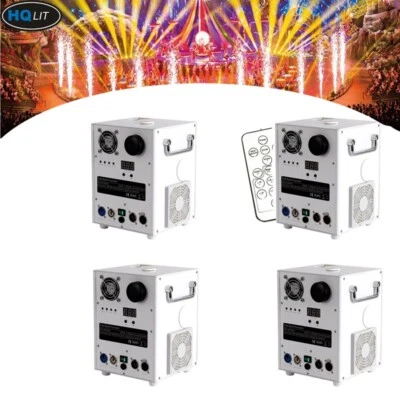 4pcs white 650W Dj Cold Stage Effect Machine Wedding Events Sparkle indoor outdo - Image 1 of 4