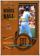 DONRUSS STUDIO 2004 GEORGE BRETT MLB ROYALS #HH4 HEROES OF THE HALL /500