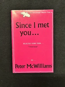 Peter McWilliams SINCE I MET YOU… Versemonger Missive Four 1970 SC HTF! - Imagen 1 de 3