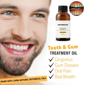 Groomarang Gum Disease Treatment Oil for Gingivitis, Bad Breath & Oral Pain - Picture 1 of 12