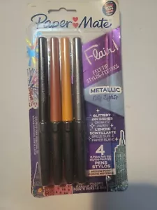 Paper Mate Flair Metallic City Lights Filzstift 0,7 mm 4/Pack Schule Büro Kunst - Bild 1 von 6