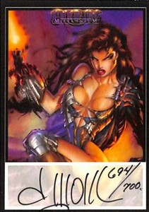 Witchbade Millennium David Wohl Autograph Card Dynamic Forces # /700