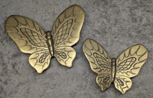 Rare Butterfly Wall Sculpture Ceramic Set-of-Two, Jamar Mallory Studio 1969 - Picture 1 of 7