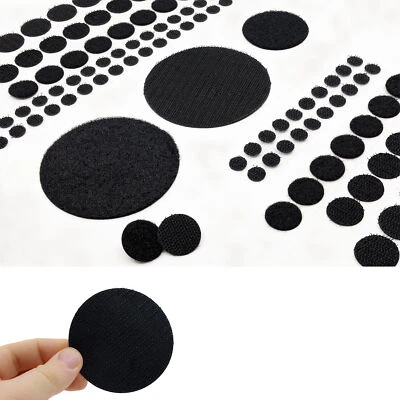 Klettpunkte selbstklebend Set extra stark Klettband Haken&Flausch Klettpad rund  - Bild 1 von 4