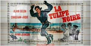 El Negro Cartel Cine Gigante / Wide Movie Póster Alain Delon 1963 - Imagen 1 de 1