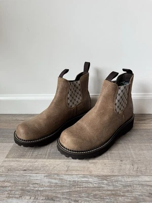 ARIAT Womens Fatbaby Chelsea Western Boot Antique Mocha Suede Size 10B Leather - Image 1 of 4