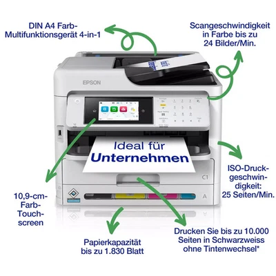 Epson WorkForce Pro WF-C5890DWF All-In-One-Drucker - Bild 1 von 4