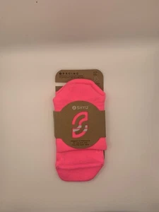 Shyu Racing Socks Running Quarter Crew Neon Pink 5-9.5 Freepost - Picture 1 of 9
