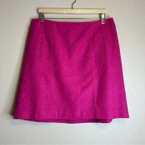 Talbots Damen Wollmischung Rosa Mini A-Linie Rock Größe 14W Zierlich - Bild 1 von 6