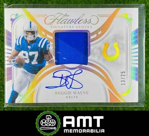 2024 Panini Flawless Reggie Wayne Auto Gloves 13/25 Indianapolis Colts - Picture 1 of 3