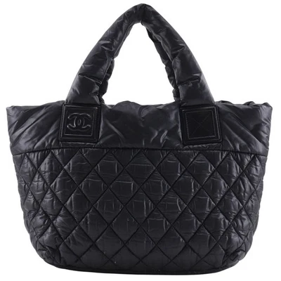 CHANEL Cococoon Handbag A48610 Small tote reversible black Nylon Women - Image 1 of 4
