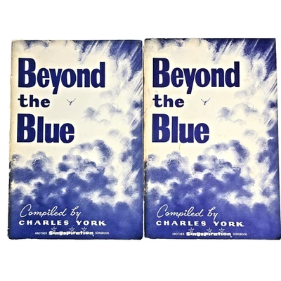 2 Songbooks Beyond the Blue Music Christian Hymns Songs Singspiration 1958 MCM - Image 1 of 4