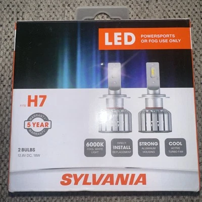 Sylvania H7 LED Power Sports/Fog Headlight Pair Set 2 Bulbs - Image 1 of 4