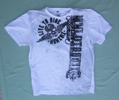 Lote 29 Camiseta Hombre "Live To Ride" Blanca Talla L Foto 1 de 4