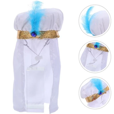  Dog Arab Costume Headscarf: Puppy Dubai Headwrap Middle Eastern Theme Dubai Pet - Image 1 of 4