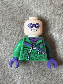 The Riddler 76012 Batman DC Comics Super Heroes LEGO Minifigure Torso And Head