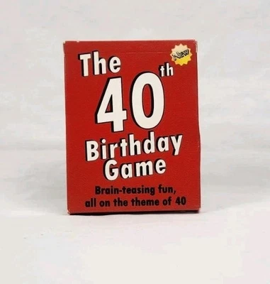 NEW The 40th Birthday Game Card Game Brain-Teasing Fun Trivia On Turning 40 - Image 1 of 4