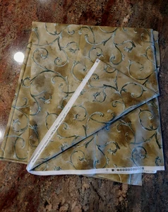 8.66 yds Mill Creek "Magellan" Outdoor Floral Scroll Craft Fabric 46"w - Picture 1 of 4