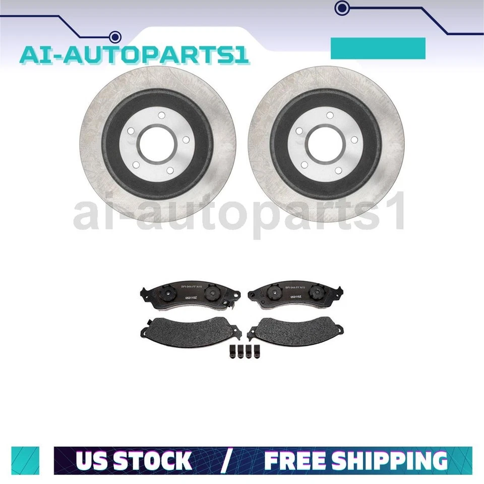 Комплект передних тормозных дисков и тормозных колодок для Chevrolet Corvette 1988-1995 годов выпуска - Изображение 1 из 4