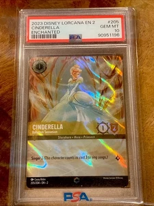 Salón de baile Disney Lorcana Cenicienta 2023 Sensation Enchanted #205/204 EN 2 PSA 10 - Imagen 1 de 2