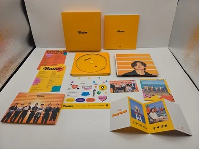 BTS - Butter - Cream Version CD Booklet Photos Poster Stickers Limited Ed K-Pop Foto 1 de 4