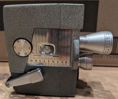 Винтажная кинокамера Wollensak модель 43 8 мм — классическая ретро коллекционная - Изображение 1 из 4