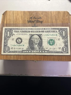 Series 2013 $1: Alternating Fancy Serial # L48474846M - Image 1 of 4