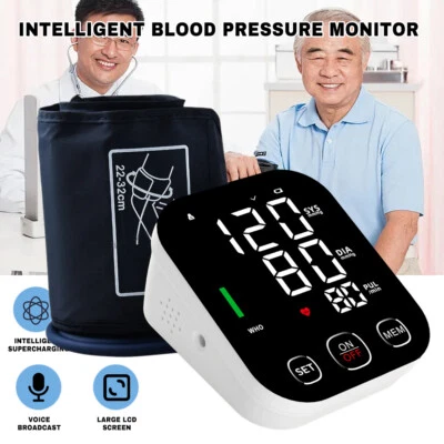 Monitor de presión arterial automático digital máquina de presión arterial de brazo superior máquina de frecuencia cardíaca Foto 1 de 4